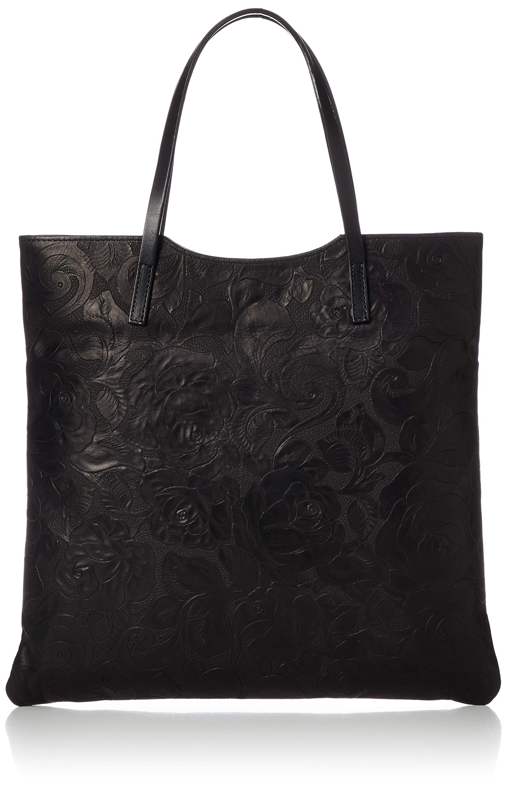 

Light Genuine Leather Handbag 10 Black [Applause] 27-3674