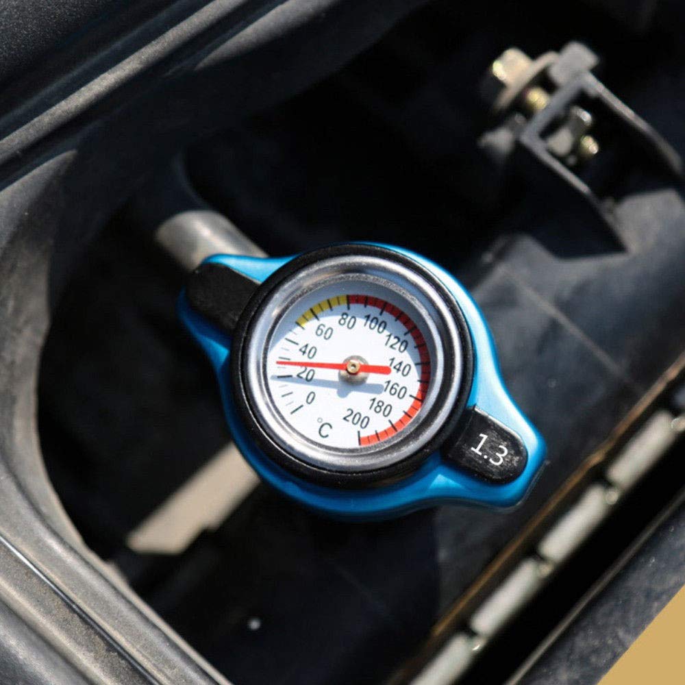 MUTEKI Radiator Cap with Water Temperature Gauge, Water Pressure Rating,