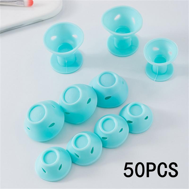 10/20/50PCS Pink Soft Silicone Hair Curler No Heat No Clip Hair Curling Magic Hair Care Rollers Styling DIY Tool For Curler Hair