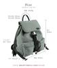 Lizdays A4 Back Buckle Women's Backpack, Water-Repellent Nylon, Lightweight, Size, Zipper, (Black)