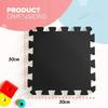 10/18PCS Cross Pattern Floor Mat Children's Anti Slip Foam Interlocking Carpet Infant and Toddler Anti Fall Board Fitness Floor