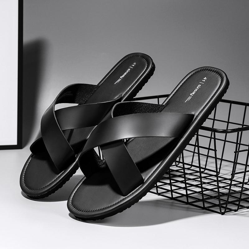 Fashion Men's Slippers Summer Large Size 46 Outdoor Beach Casual Sandals Trend Men Shoes Flat Non-slip Comfortable Shoes Zapatillas