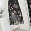 Abito Sexy Floreale Francese con Spalline Sottili Senza Maniche Elegante Stretta in Vita Estate 2026 Abito Bodycon Moda Vintage Abiti Neri