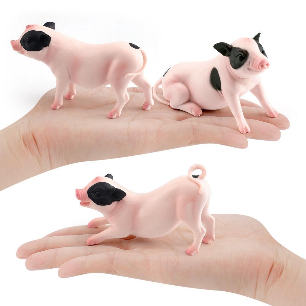 Realistic Pvc Farm Pig Figurine Decorative Piece For Home And Office Display