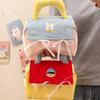 Dopamine Color Cute Cabin Makeup Bag House-shaped Toiletry Bag Handheld Cosmetic Case  Travel