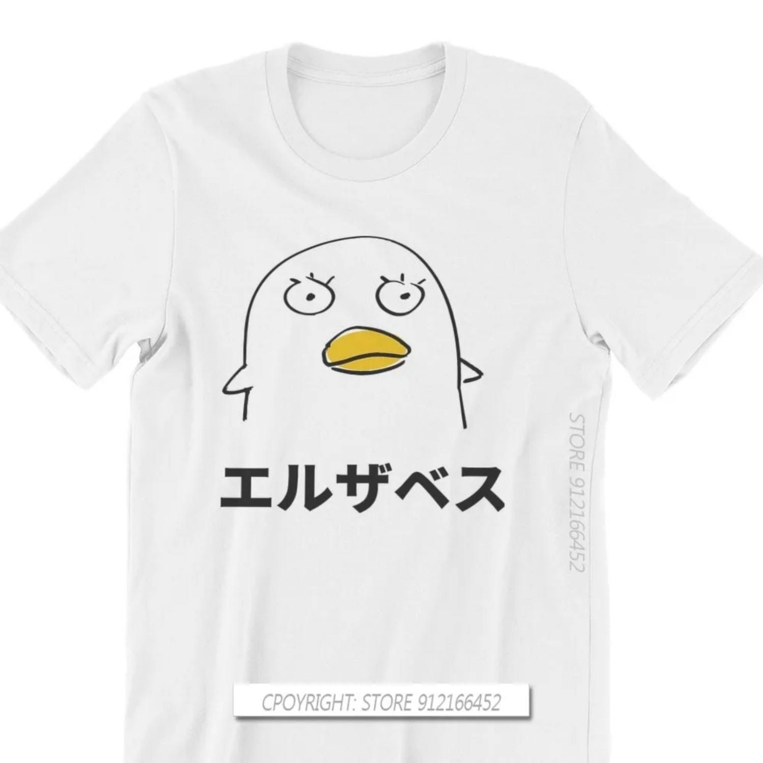 

Men Clothes GinTama Yorozuya Sakata Katsura Amanto Anime TShirt Red T-Shirts Elizabeth Men Fashion Short Sleeve XXXXXL чорний