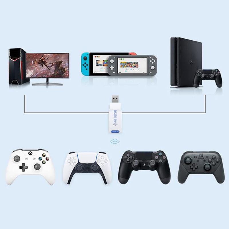 Coov Ds50 For Ps5 Controller To For Ps4/Nintend Switch/Pc Adapter Multi Player