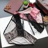Women's Panties Milk Silk Underwear Ribbon Cross Cutout Lace Panties Women's Zebra Briefs Low Rise