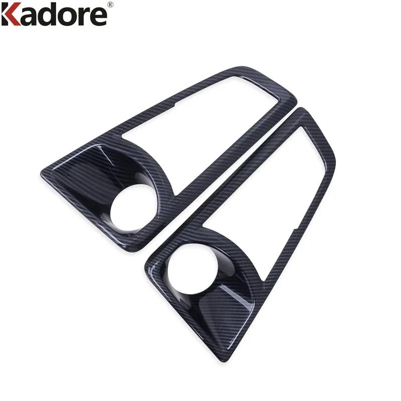 For Toyota HiAce Granvia Commuter -   2024 Carbon Car Front Fog Light Lamp Cover Trim Foglight Trims Accessories