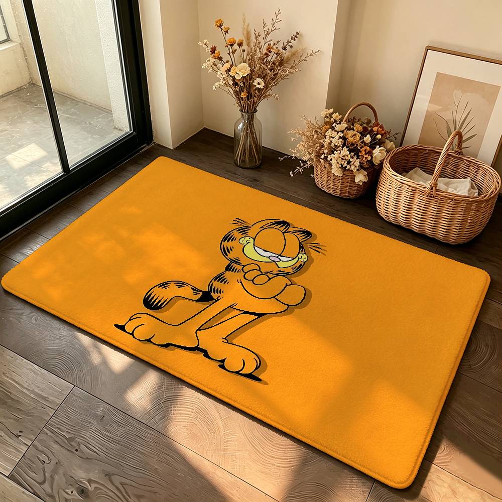 Anime-G-garfieldS Cute Carpet Bathroom Anti-slip Mat Door Mat Home Decoration Mat Entrance Door Mat Scratch-resistant Door Mat