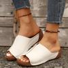 New Sandals Women's Shoes Comfortable Wedge Heel Thick Sole Simple Casual Outer Slippers
