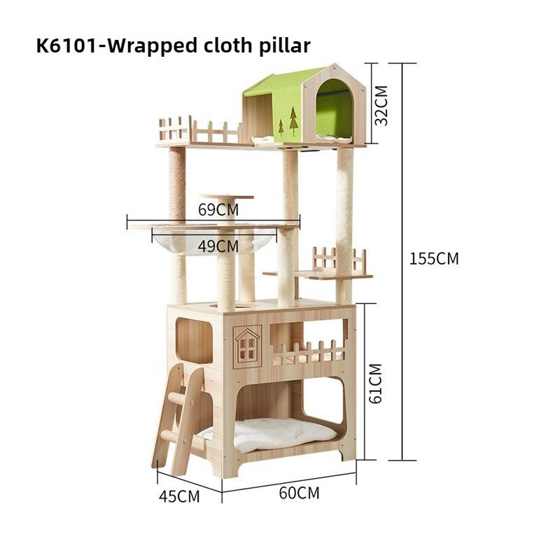 

Scratcher Furniture for Cats Stable and Sturdy Multi-layer Cat Climbing Frame Claw Sharpener Wear-resistant Cat Supplies