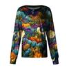 Women's Casual Long Sleeve Single Breasted  Printed Dry-nurse Top