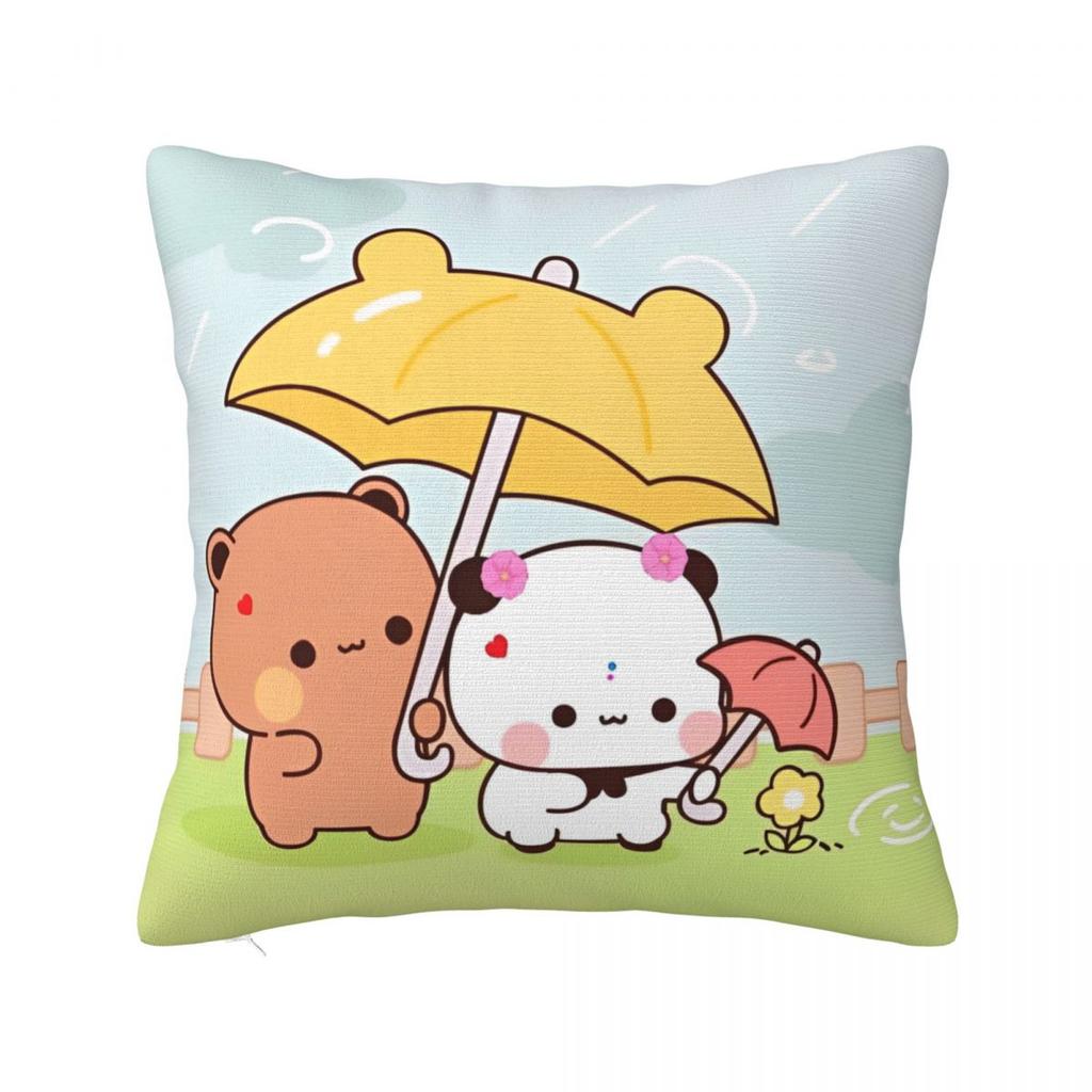 Kawaii Cute BuBu Panda Dudu Pillowcase Printing Polyester Cushion Cover Decor Pillow Case Cover Home Wholesale