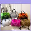 Childrens Plush Tote Bag With Lightweight Insulation For Girls Daily Use