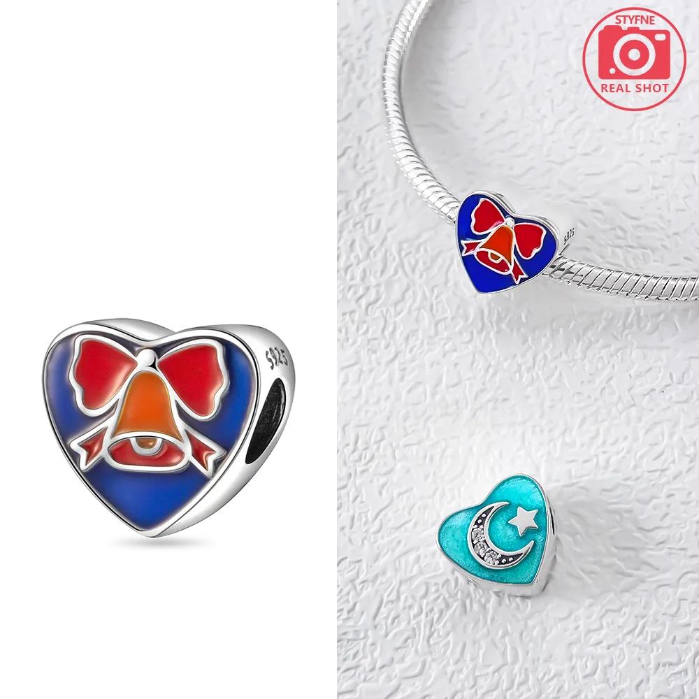 Original Charms Copper Love Rose White House Snowflakes Antlers Deer Beads Fit Bracelet Women Accessory Diy Making Gift