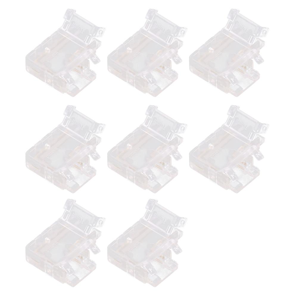 Strip Light Connector 2 Pin Solderless L Shape Seamless Terminal Extension Corner Connector for