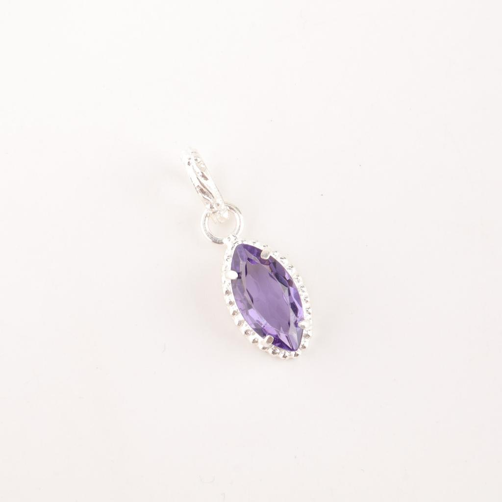 Rare Iolite Gemstone 925 Sterling Silver Jewelry Handmade Pendant For Women Gift PP-59-6
