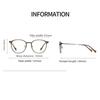 Fashionable Large Frame Circular Photochromic Myopia Glasses Men's and Women's Retro High-definition Anti Blue Light Glasses