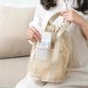 Travel Large Capacity Mesh Nylon Cosmetic Bag Organizer Foldable Casual Mesh Drawstring Bags Rope Bundle Pocket Swim Washing Bag