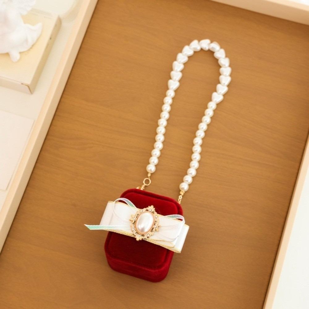 

Pearl Pets Collars Ring Box Heart Jewelry Box Creative Wedding Couples Rings Box Propose Style 1 Single Ring