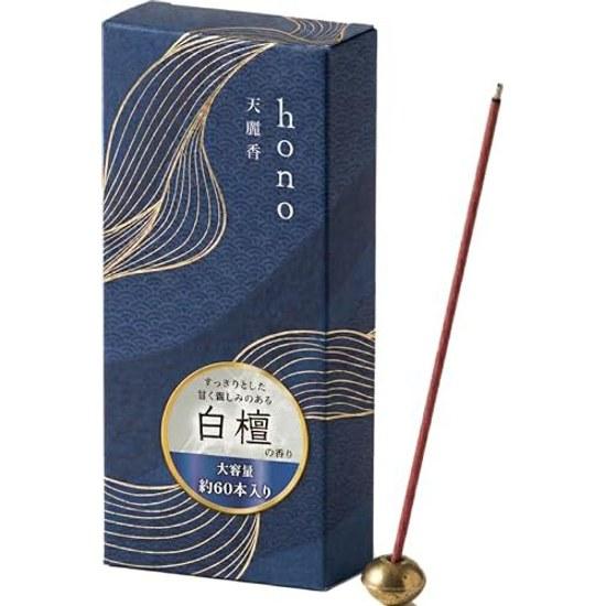 Hono Incense Sandalwood Approximately 60 sticks Tenreikou Natural fragrance materials Aromatic wood Purification Cleansing Stick Relaxation incense.