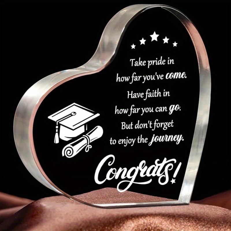 

Class of 2025 Graduation Keepsake - Inspirational Acrylic Paperweight for All Academic Levels чистый