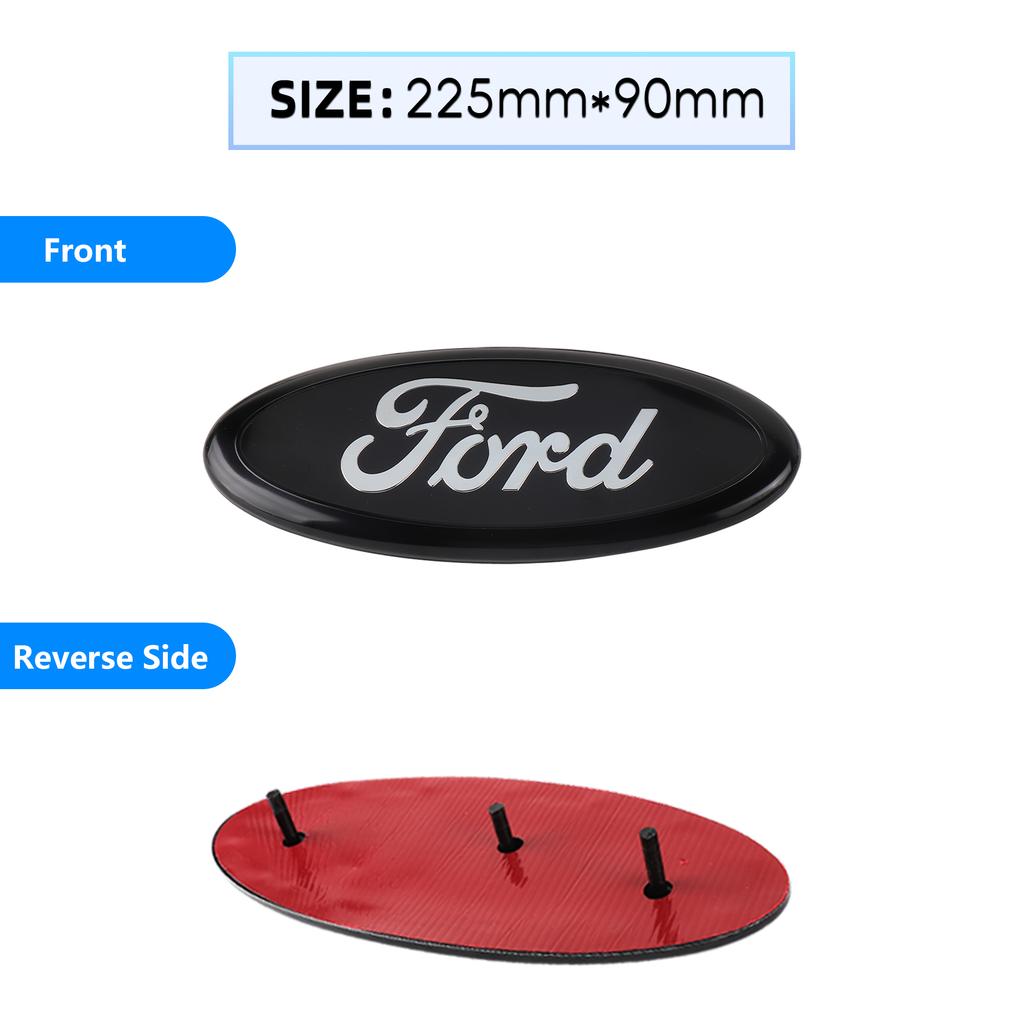 Car Rear Trunk Front Grill Sticker For Ford Grille Emblem Logo Hood Badge Focus Kuga MK7 MAX Fiesta Ranger Mondeo Mustang Escape