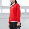 Anta Training Series Solid Color Text Logo Print Round Neck Casual Sweatshirt Women Sweatshirt Classic-Red 162217752-2