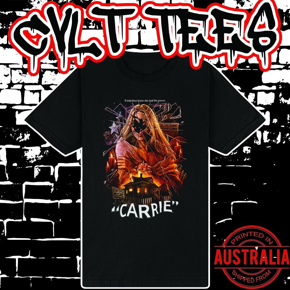 Carrie Movie Shirt ~ Premium Black Gildan Cotton Tee Unisex T-Shirt XL
