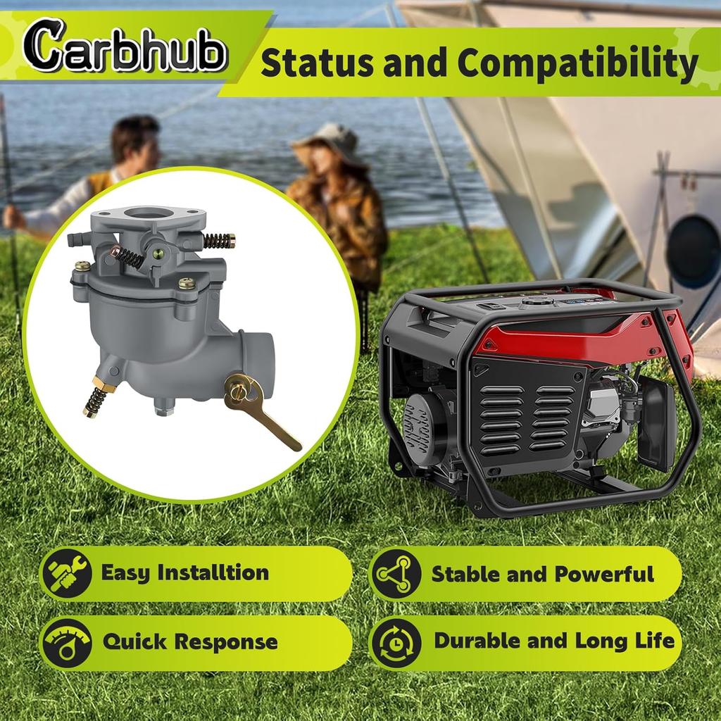 Carbhub Carburetor Replacement For 390323 394228 398170 7HP 8HP 9HP Horizontal Engines Troybilt Carb