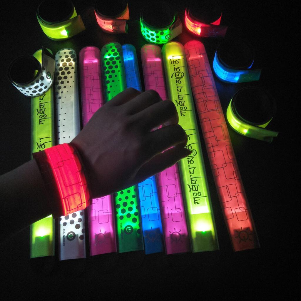 LED USB Rechargeable Luminous Wristband for Night Running and Fun Gifting