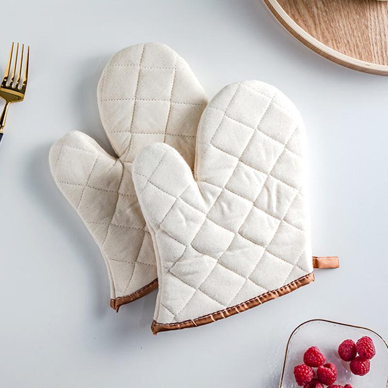 RuHan Plaid Heat-Resistant Oven Mitts