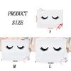 50 Stück/Set Wimpern-Nachpflegebeutel Wiederverwendbare Plastik-Make-up-Taschen Toiletten-Reiseaufbewahrungstasche Eva-Make-up-Beutel Kosmetik mit Reißverschluss