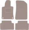 Tapis de sol en velours beige pour: Peugeot 508 I berline, break, SW, RXH (2010-2018)