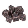 7pcs Rolling Dice Set Metal Role Playing Polyhedral Color Beautiful Dices Toy for Teaching