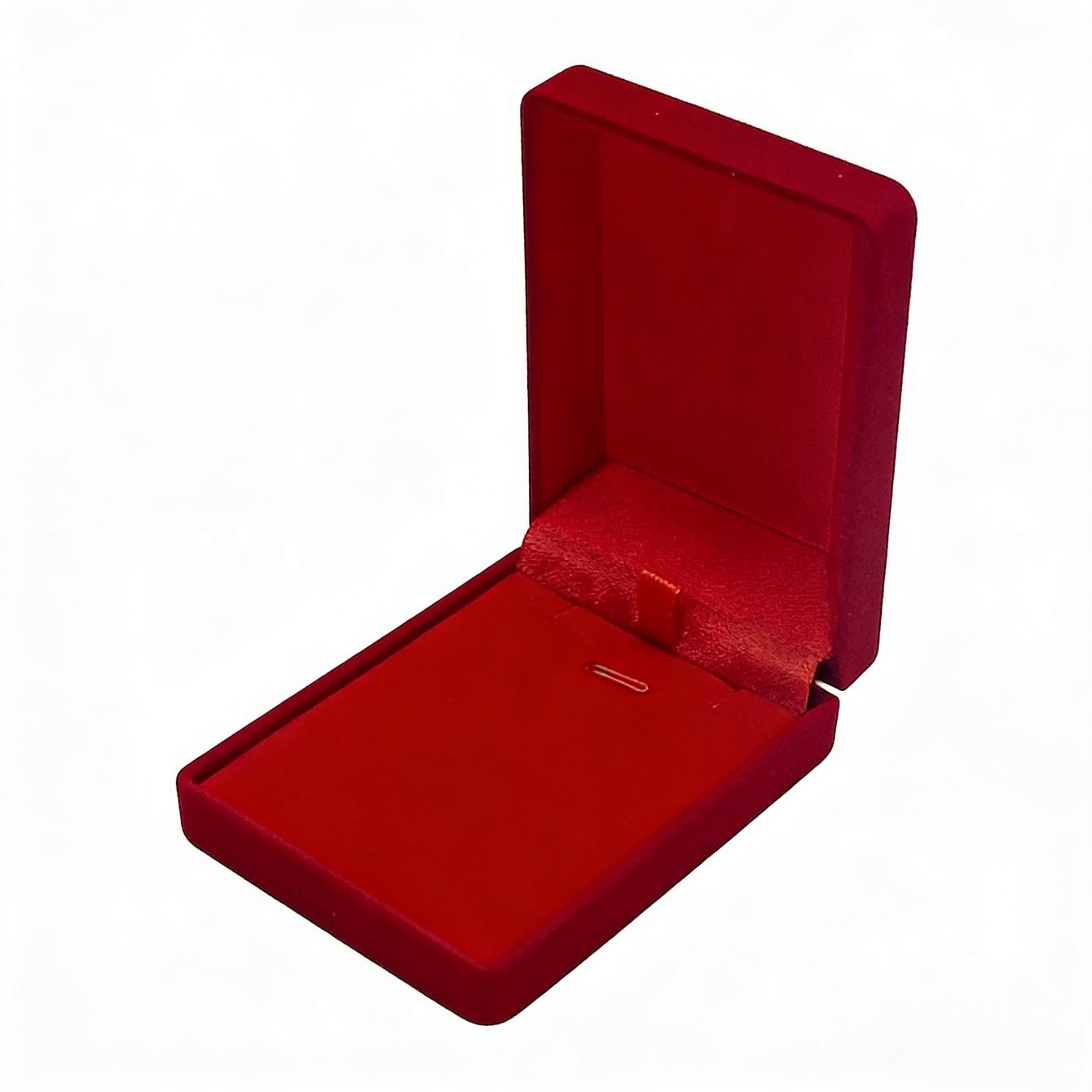 

Velvet Necklace Pendant Box for Jewelry Gift, Small Jewellry Storage Display Case for Wedding Engagement Birthday Anniversary 1Pc красный