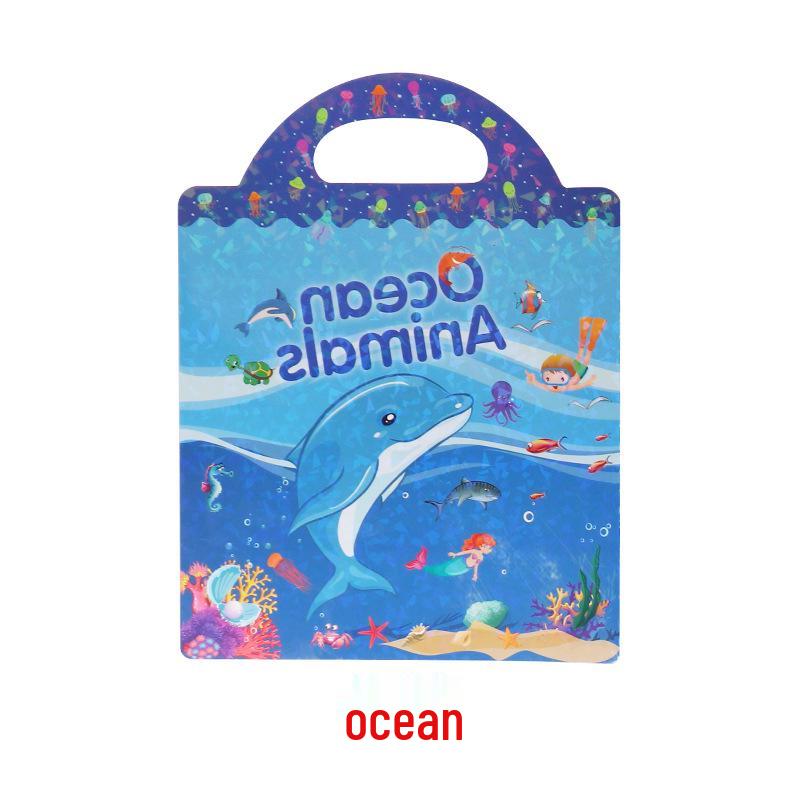 Kindergarten Educational Scene Stickers: DIY Focus Training Quiet Book