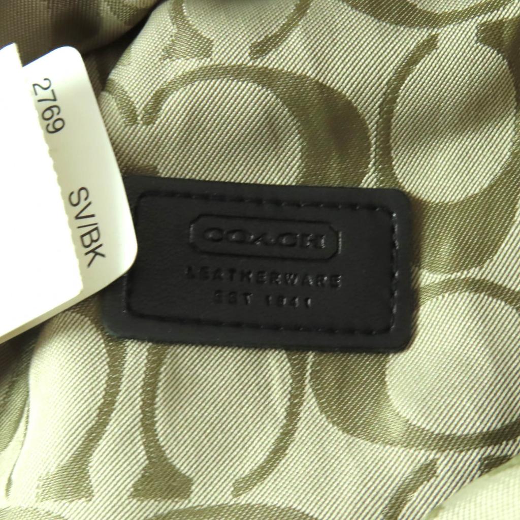 Tolle COACH Mütze schwarzes Lammleder Damen Gebraucht