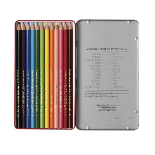 Mitsubishi Pencil Colored Pencil 880 Unipalette Elementary School Student Light Blue 12 Colors K88012CPLT.8