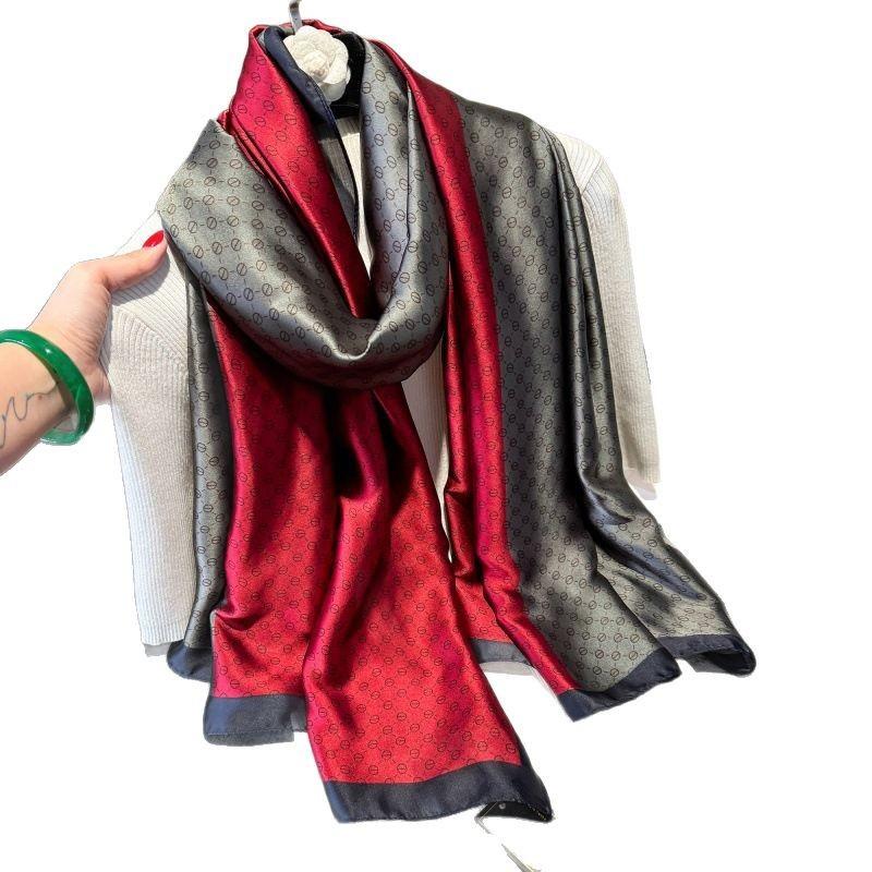 Scarf for Women In Spring, Autumn and Summer New High-end Long Scarf Versatile Shawl Sun Protection Neck Protection Fashionable Scarf