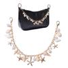 Versatile Seashells Starfish Key Ring Accessory Elegant Bag Pendant Lightweight Decoration For Handbags Or Keys