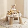 Infant Activity Table with Keyboard DoubleSided Seaside Musical Toy for Young