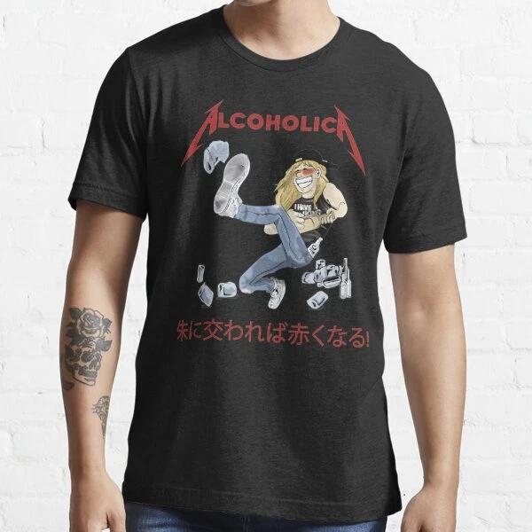 alcoholica drink em all heavy metal rock punk music bands fan gift t shirt S