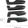Car Inner Door Handle Armrest Cover Decals for Honda CR-V  2024 Accessories CRV ABS Carbon Fiber Interior Stickers