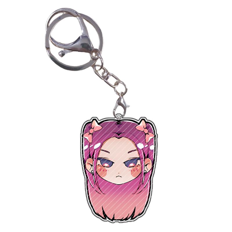 Acrylic Keychain KPop Demon Hunters Rumi Mira Zoey Jinu Baby Saja Celine Bobby Cartoon Anime Characters Gift Pendant Decoration