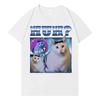 2026 Huh Meme Cat T Shirts Funny UnisexWomen Short SleeveTshirt Trendy Summer Aesthetic ONeck Loose Tops High Quality Tees Shirts