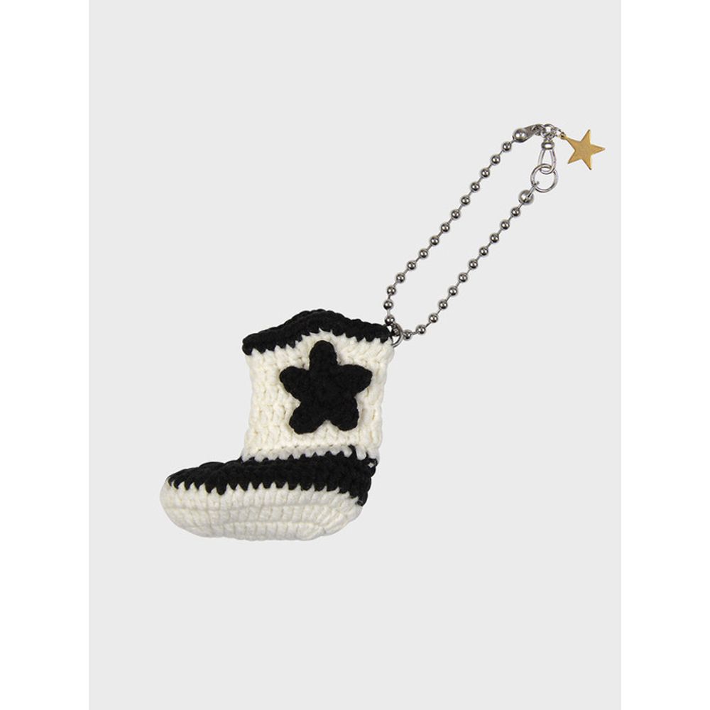 

Eireve CROCHET WESTERN BOOTS KEYCHAIN (BLACK) black