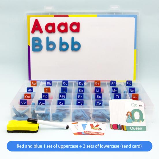 1 Set Magnetic English Letter Toy Colorful Uppercase Lowercase Letter Number Learning Preschooler