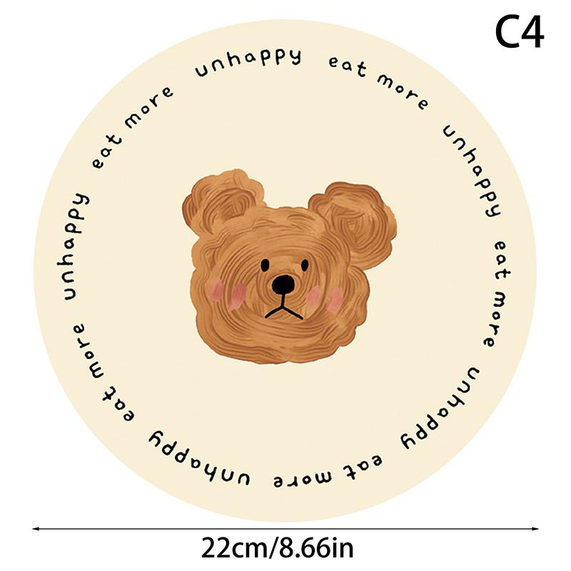 Bear Coasters Creative Ceramic Heat Insulation Mats Simple Household Absorbent Anti-Scald Pot Mat Kitchen Home Accessories